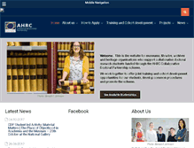 Tablet Screenshot of ahrc-cdp.org